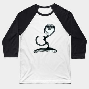 abstract eyeball butt 1 Baseball T-Shirt